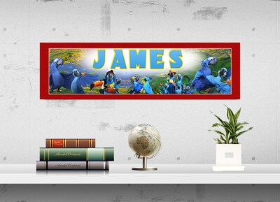 Rio Movie - Personalized Poster with Your Name, Birthday Banner, Custom Wall Décor, Wall Art - image3